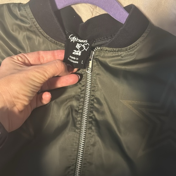 Girls satin light jacket - Picture 3 of 4